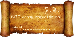 Földessy Magdaléna névjegykártya
